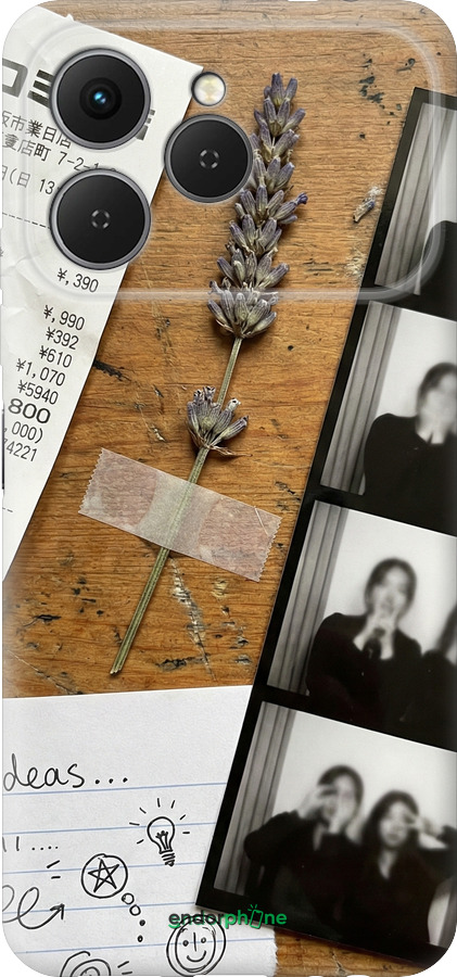Силіконовий чехол Aesthetic Scrapbook Collage для Tecno Spark 40 4G - 6773u-4116 изображение 