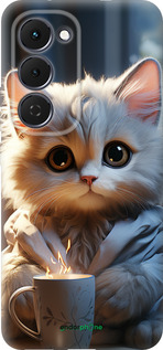 Силиконовый чехол White cat для Tecno Spark 40 Pro+ 4G - 5646u-4118 изображение 