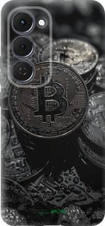 Силиконовый чехол Black Bitcoin для Tecno Spark 40 Pro+ 4G - 6090u-4118 изображение 