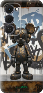 Силиконовый чехол Bronze kaws v2 для Tecno Spark 40 Pro+ 4G - 6098u-4118 изображение 