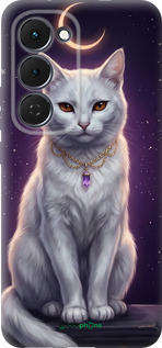 Силиконовый чехол Mystic White Cat Gothic Dark Purple Gold для Tecno Spark 40 Pro+ 4G - 6805u-4118 изображение 