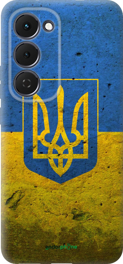 Силиконовый чехол Флаг и герб Украины 2 для Tecno Spark 40 Pro+ 4G - 378u-4118 изображение 