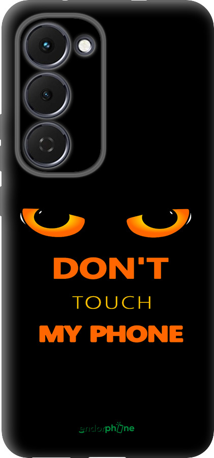 Силиконовый чехол Don't touch the phone для Tecno Spark 40 Pro+ 4G - 4261u-4118 изображение 