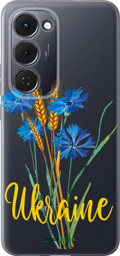 Силиконовый чехол Ukraine v2 для Tecno Spark 40 Pro+ 4G - 5445u-4118 изображение 