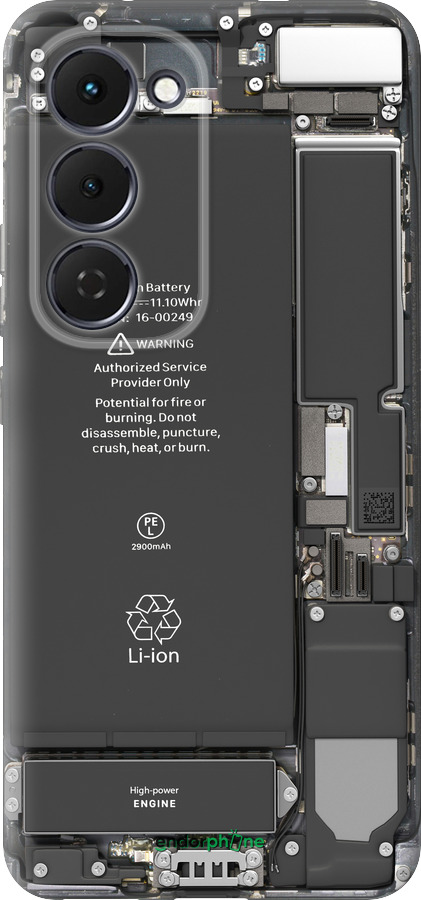Силиконовый чехол Детали смартфона для Tecno Spark 40 Pro+ 4G - 5487u-4118 изображение 