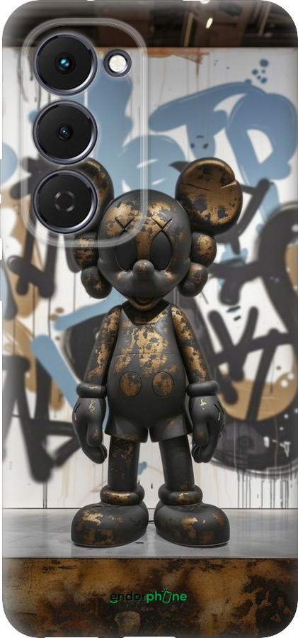Силиконовый чехол Bronze kaws v2 для Tecno Spark 40 Pro+ 4G - 6098u-4118 изображение 