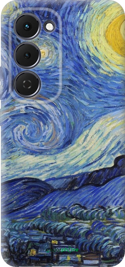Силиконовый чехол «Звездная ночь» Винсента Ван Гога для Tecno Spark 40 Pro+ 4G - 6433u-4118 изображение 