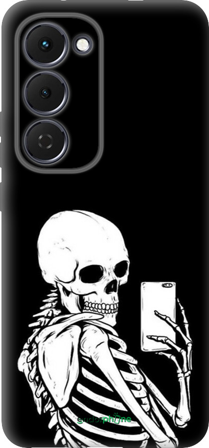 Силиконовый чехол Скелет делает Selfie для Tecno Spark 40 Pro+ 4G - 6535u-4118 изображение 