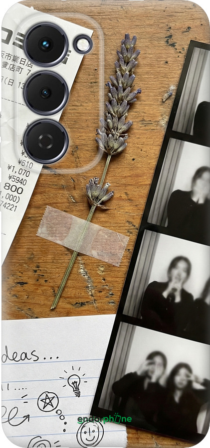 Силиконовый чехол Aesthetic Scrapbook Collage для Tecno Spark 40 Pro+ 4G - 6773u-4118 изображение 