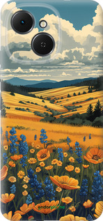 Силиконовый чехол Украинское поле для Tecno Spark 40C - 6082u-4127 изображение 