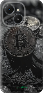 Силиконовый чехол Black Bitcoin для Tecno Spark 40C - 6090u-4127 изображение 