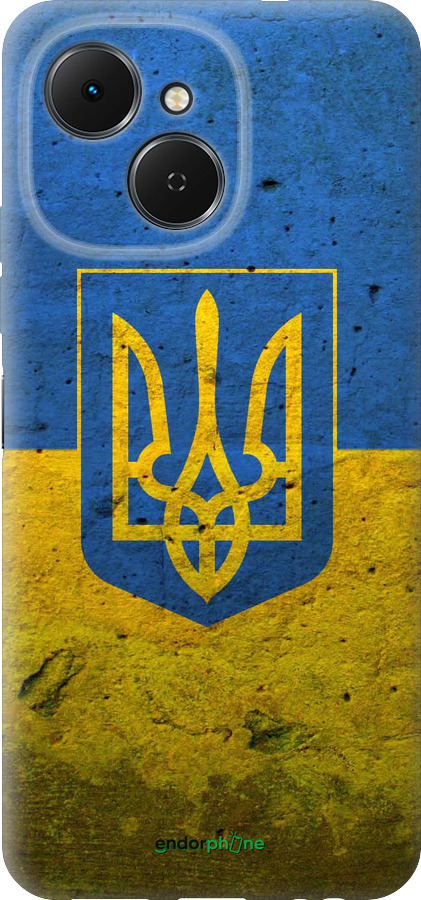 Силиконовый чехол Флаг и герб Украины 2 для Tecno Spark 40C - 378u-4127 изображение 