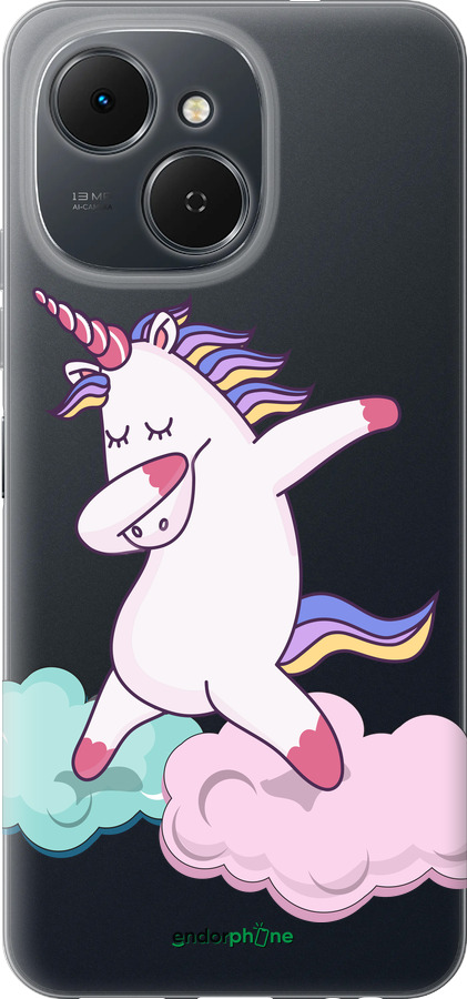 Силиконовый чехол Единорог для Tecno Spark 40C - 4702u-4127 изображение 