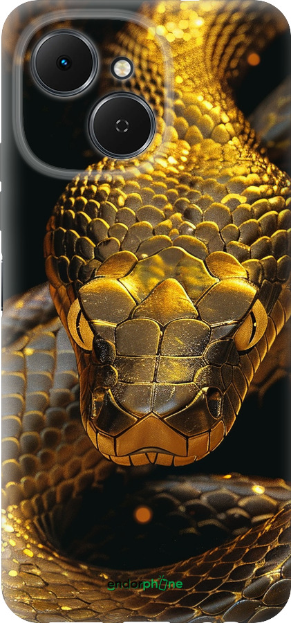 Силиконовый чехол Golden snake для Tecno Spark 40C - 6072u-4127 изображение 