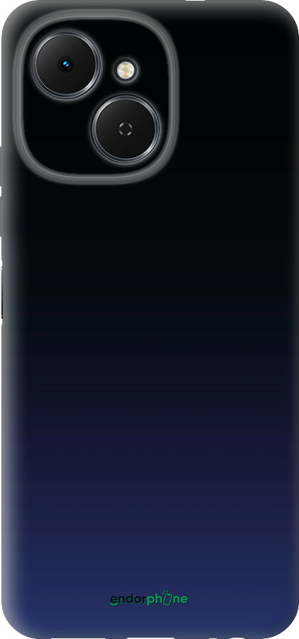Силиконовый чехол Градиент в тёмно - синем стиле для Tecno Spark 40C - 6542u-4127 изображение 