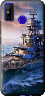TPU чехол Военный корабль, world of tanks, wargaming для Tecno Spark 6 Go KE5 - 6461b-2452 изображение 