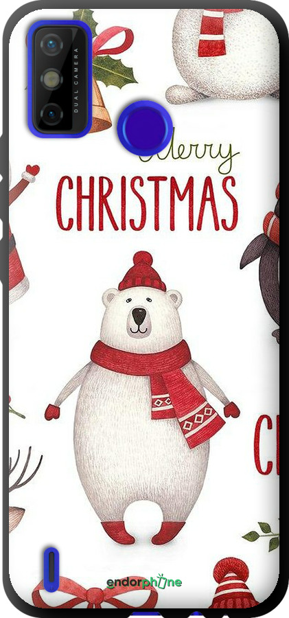 TPU чехол Merry Christmas для Tecno Spark 6 Go KE5 - 4106b-2452 изображение 