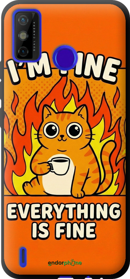 TPU чехол Funny Cat для Tecno Spark 6 Go KE5 - 6786b-2452 изображение 