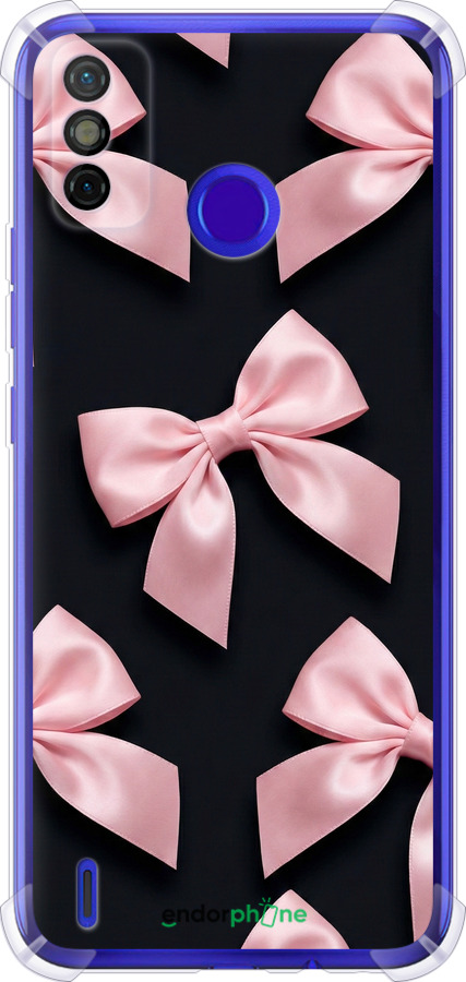 Силикон с усиленными углами чехол Coquette Ribbons Dark Coquette для Tecno Spark 6 Go KE5 - 6767sp-2452 изображение 