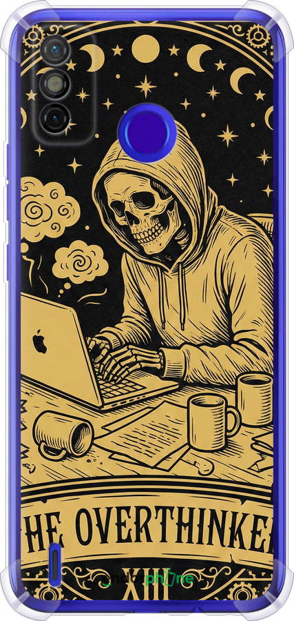 Силикон с усиленными углами чехол The Overthinker для Tecno Spark 6 Go KE5 - 6774sp-2452 изображение 
