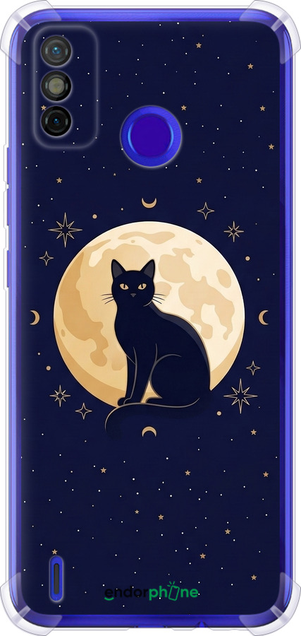 Силикон с усиленными углами чехол Cute Cat Celestial/Witchy для Tecno Spark 6 Go KE5 - 6787sp-2452 изображение 