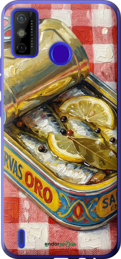 Силиконовый чехол Vintage Sardine Tin Phone для Tecno Spark 6 Go KE5 - 6772u-2452 изображение 