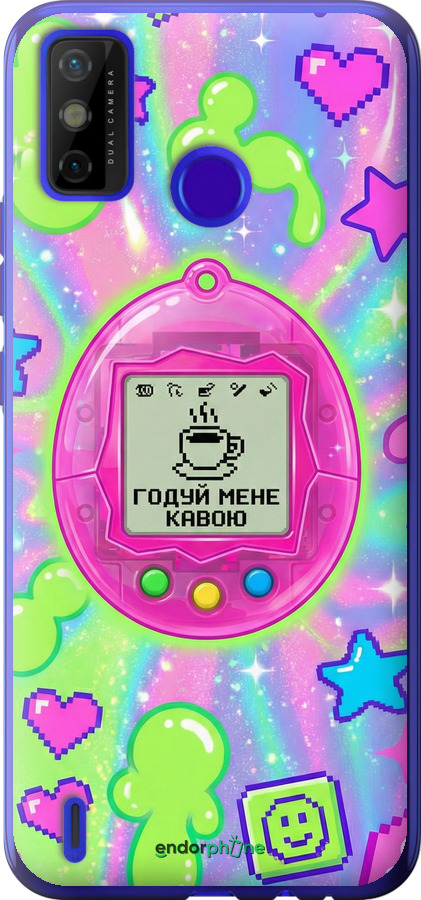 Силіконовий чехол Y2K Aesthetic Retro Pet: Годуй мене кавою для Tecno Spark 6 Go KE5 - 6784u-2452 изображение 