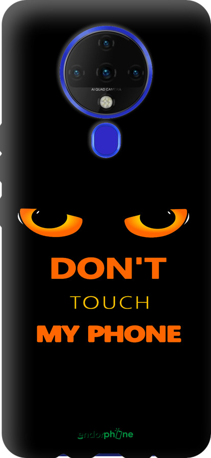 TPU чехол Don't touch the phone для Tecno Spark 6 KE7 - 4261b-2418 изображение 