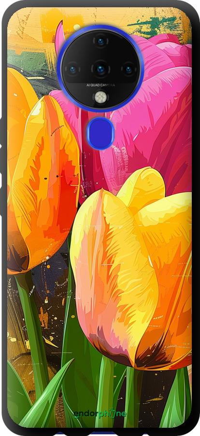 TPU чехол Намальовані тюльпани для Tecno Spark 6 KE7 - 5990b-2418 изображение 