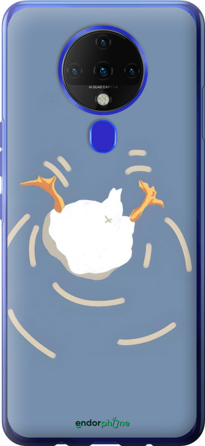 Силиконовый чехол Гусь ныряет для Tecno Spark 6 KE7 - 6275u-2418 изображение 