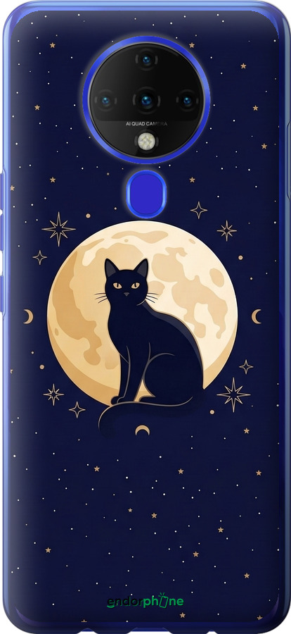 Силиконовый чехол Cute Cat Celestial/Witchy для Tecno Spark 6 KE7 - 6787u-2418 изображение 
