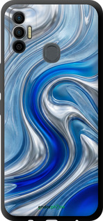 TPU чехол Liquid Chrome для Tecno Spark 7 KF6n - 6781b-2421 изображение 