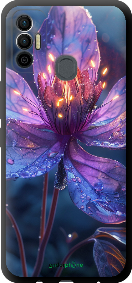 TPU чехол Магічна квітка для Tecno Spark 7 KF6n - 6038b-2421 изображение 