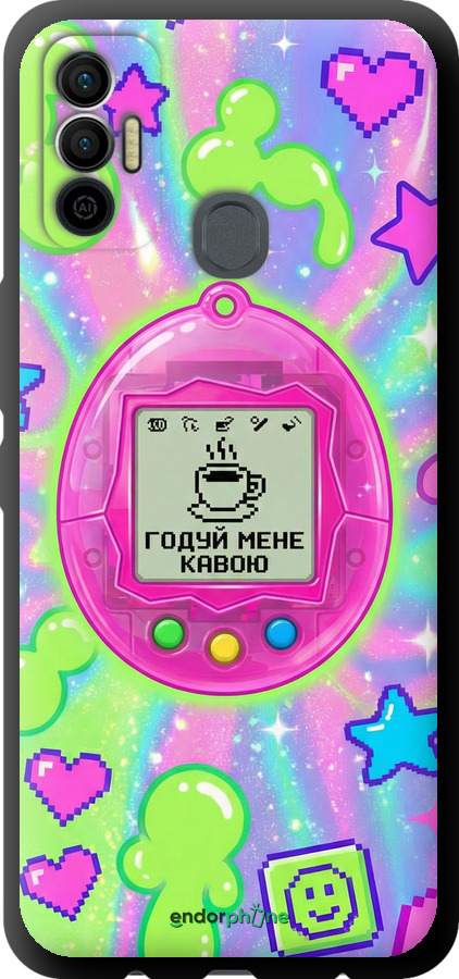 TPU чехол Y2K Aesthetic Retro Pet: Годуй мене кавою для Tecno Spark 7 KF6n - 6784b-2421 изображение 
