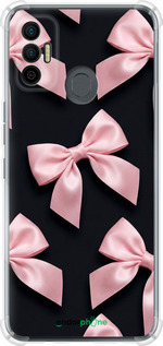 Силикон с усиленными углами чехол Coquette Ribbons Dark Coquette для Tecno Spark 7 KF6n - 6767sp-2421 изображение 
