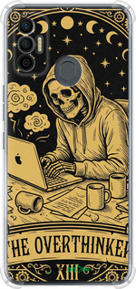 Силіконовий протиударний с посиленими кутами чохол 'The Overthinker' для Tecno Spark 7 KF6n зображення 1