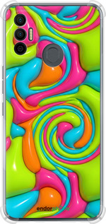 Силіконовий протиударний с посиленими кутами чохол 'Y2K Jelly Dream' для Tecno Spark 7 KF6n зображення 3