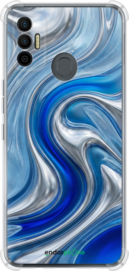 Силикон с усиленными углами чехол Liquid Chrome для Tecno Spark 7 KF6n - 6781sp-2421 изображение 
