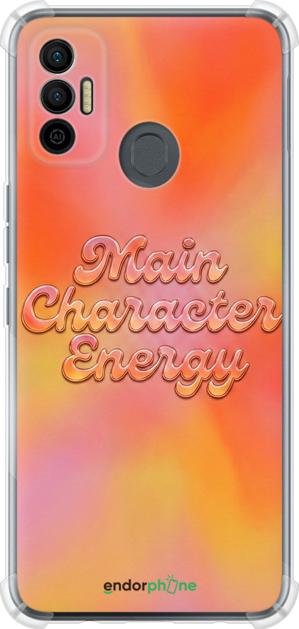 Силикон с усиленными углами чехол Aura Gradient Main Character Energy Aesthetic Y2K для Tecno Spark 7 KF6n - 6783sp-2421 изображение 