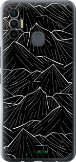 Силіконовий чехол Із зображенням Темних гір для Tecno Spark 7 KF6n - 6489u-2421 изображение 