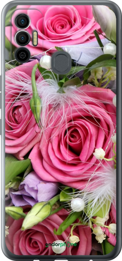 

Силіконовий чохол "Ніжність" для Tecno Spark 7 KF6n, Рожевий