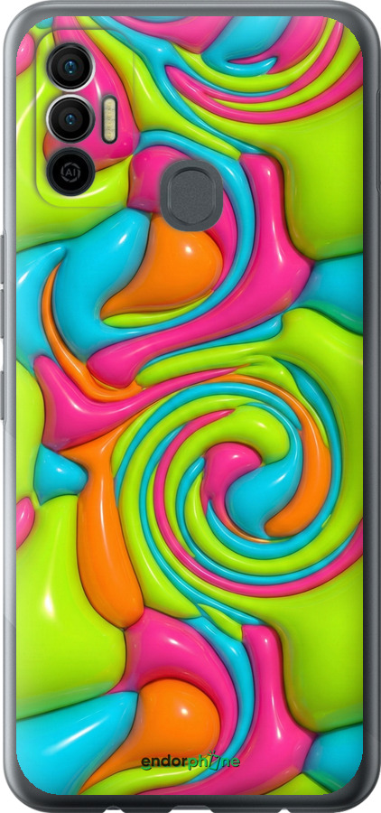 Силиконовый чехол Y2K Jelly Dream для Tecno Spark 7 KF6n - 6780u-2421 изображение 