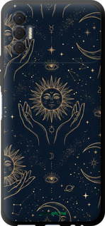 TPU чехол Celestial Harmony: Sun & Moon Gold Mystic Pattern для Tecno Spark 8p KG7n - 6778b-2526 изображение 
