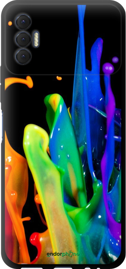 TPU чехол брызги краски для Tecno Spark 8p KG7n - 3957b-2526 изображение 