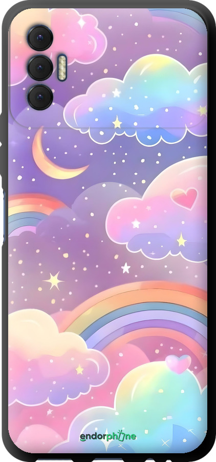 TPU чехол Хмари та веселка для Tecno Spark 8p KG7n - 6312b-2526 изображение 