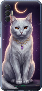 Силіконовий чехол Mystic White Cat Gothic Dark Purple Gold для Tecno Spark 8p KG7n - 6805u-2526 изображение 