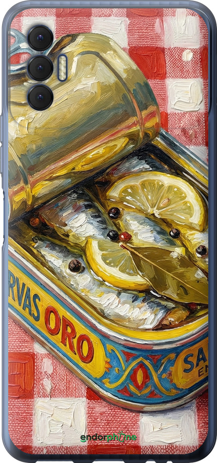 Силиконовый чехол Vintage Sardine Tin Phone для Tecno Spark 8p KG7n - 6772u-2526 изображение 