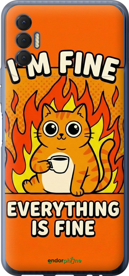 Силиконовый чехол Funny Cat для Tecno Spark 8p KG7n - 6786u-2526 изображение 