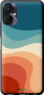 TPU чехол В стиле ретро с волнами для Tecno Spark 9 Pro - 6531b-2832 изображение 