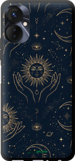 TPU чехол Celestial Harmony: Sun & Moon Gold Mystic Pattern для Tecno Spark 9 Pro - 6778b-2832 изображение 